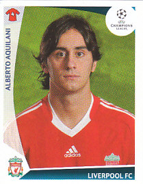 Alberto Aquilani Liverpool samolepka UEFA Champions League 2009/10 #286
